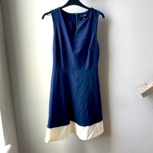 The Limited Dress, XS, Navy with white bottom.
